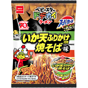 ベビースタードデカイラーメン（エースコックいか天焼そば味）